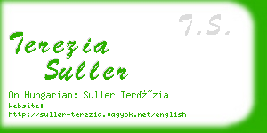 terezia suller business card